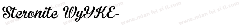 Steronite WyYKE字体转换